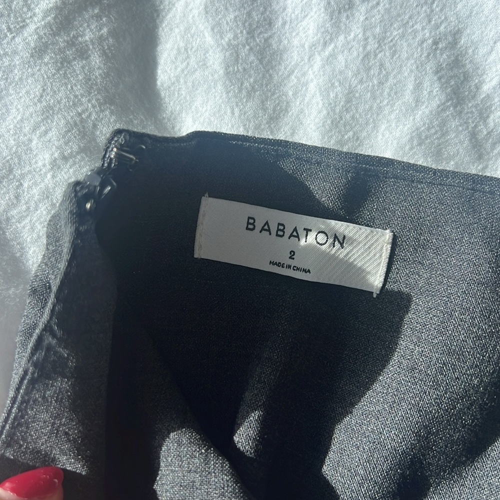 Babaton grey skirt size 2 - Picture 2 of 2